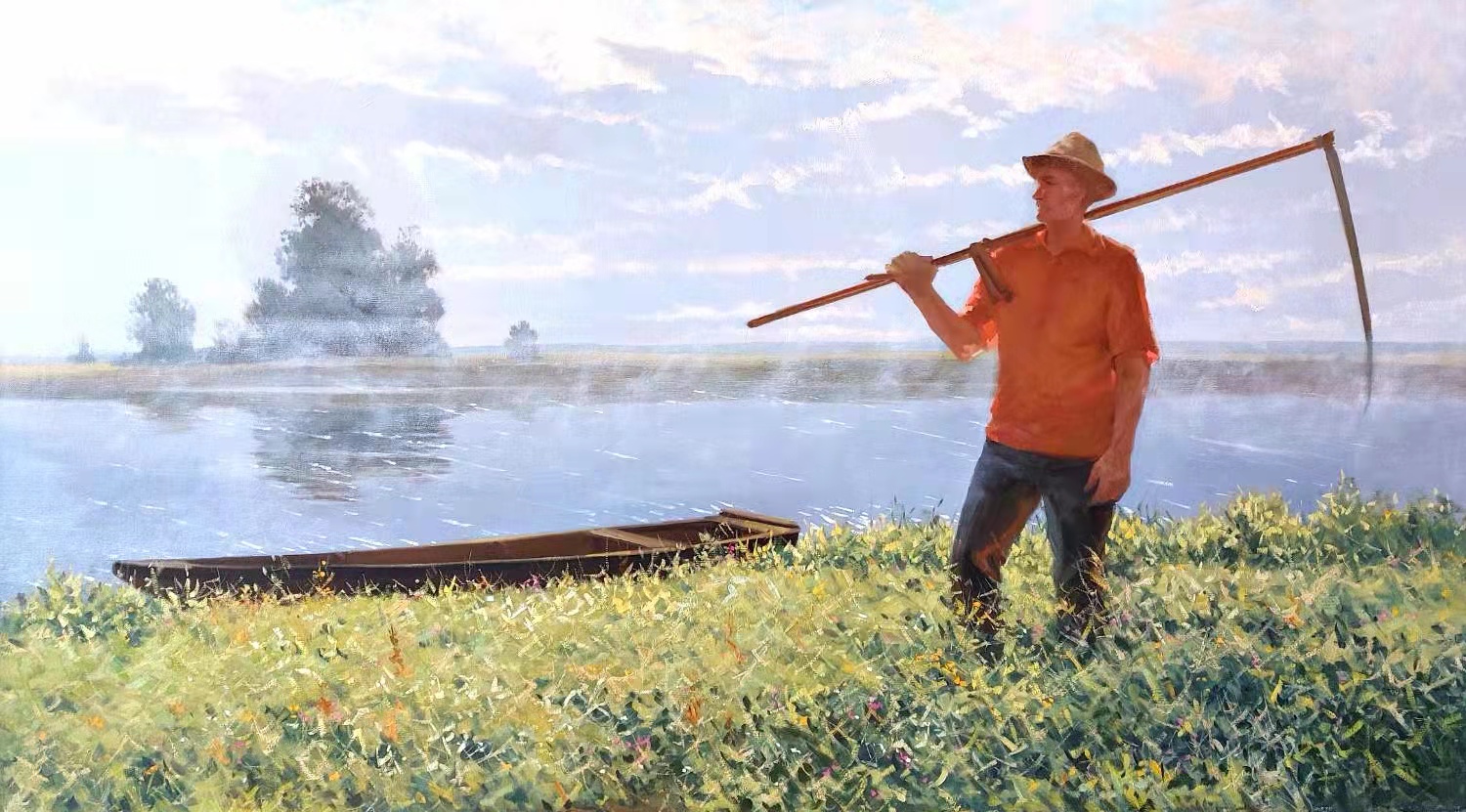 《收麦者》油画85X150cm 安东·维勒瓦 《收麦者》油画85X150cm 安东·维勒瓦