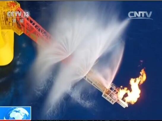 央视报道的开采场面