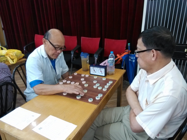 侯培源在比赛现场